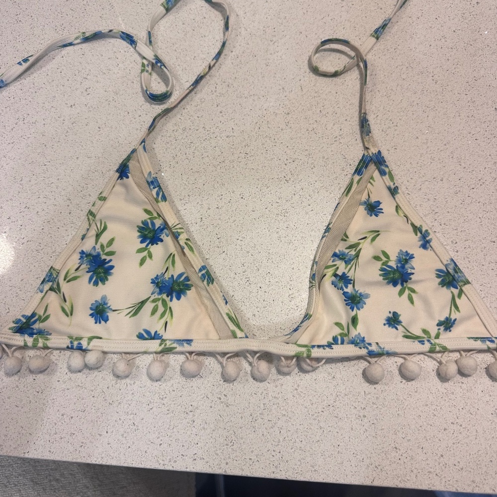 Nina Top in Forget Me Not Floral Bikini Top